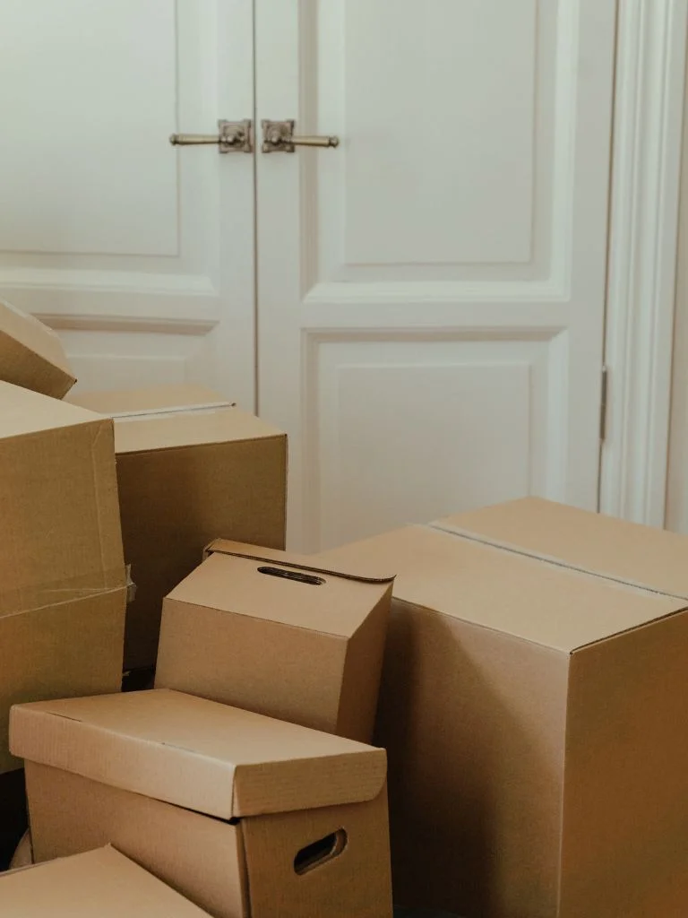 a pile of cardboards