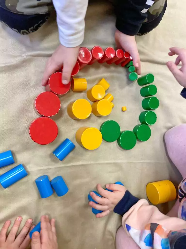 Rainbow Rice Sensory Bin