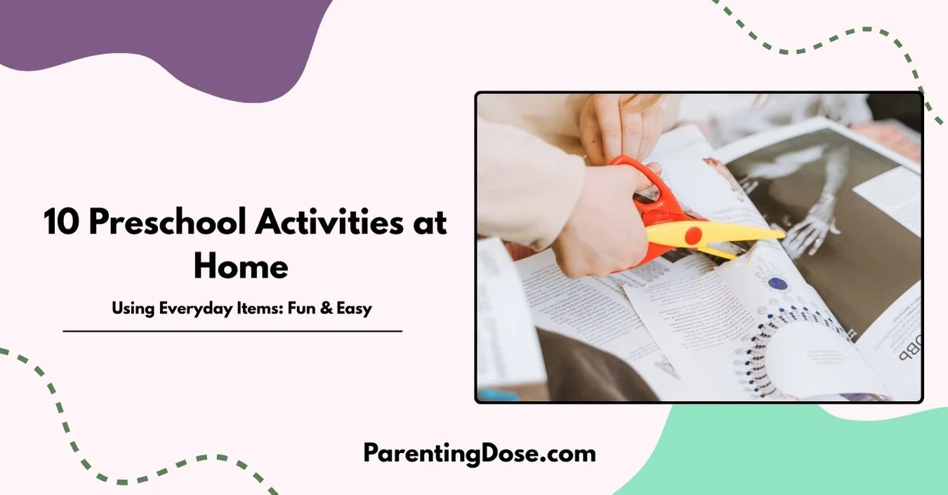 preschool activities at home - featured image